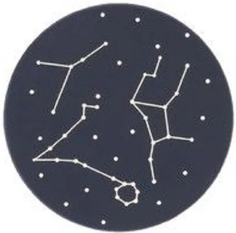 Fisura Onderzetter Constellation 10 Cm Pvc Blauw 4-Delig