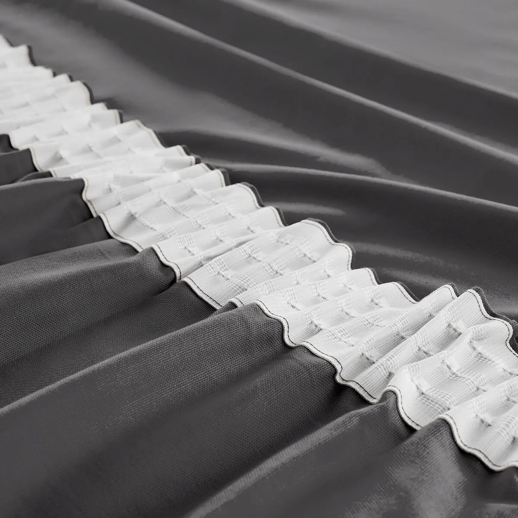 Puur katoenen gordijn, met aangerimpele bies en golf, Scenario