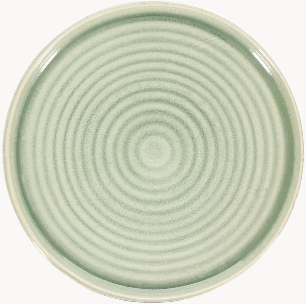 Ontbijtborden Cameo Green, 4-delig