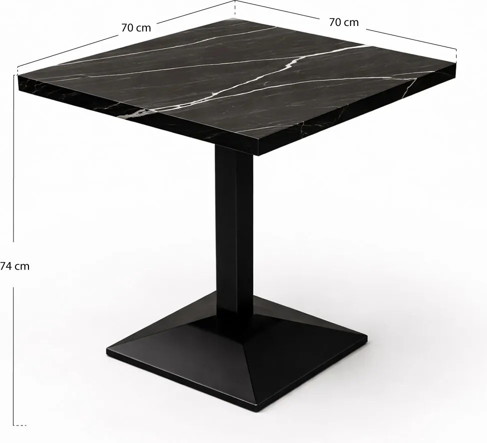 Kuat Zwart 70 cm tafel