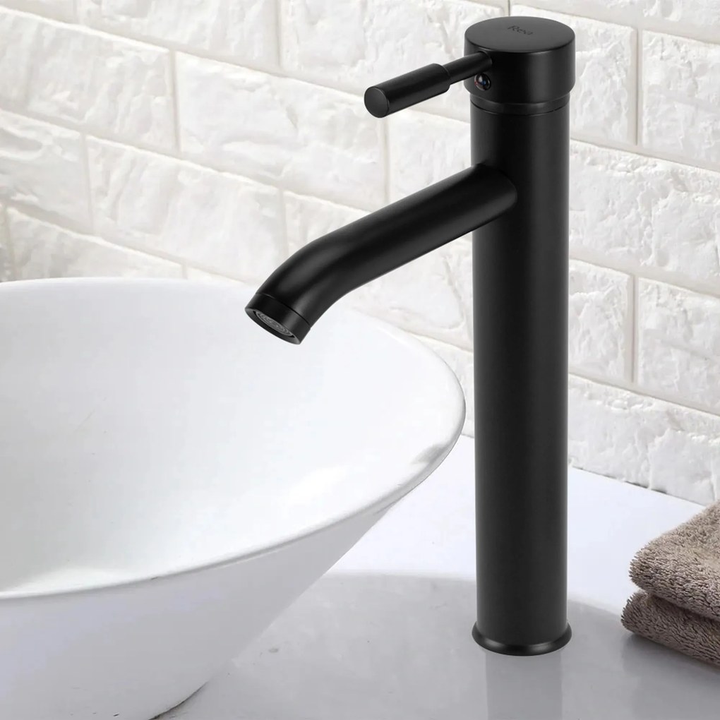 Wastafelkraan Rea Graf Black High