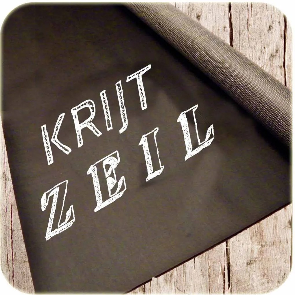 Tafelzeil Krijtzeil Zwart 120cm