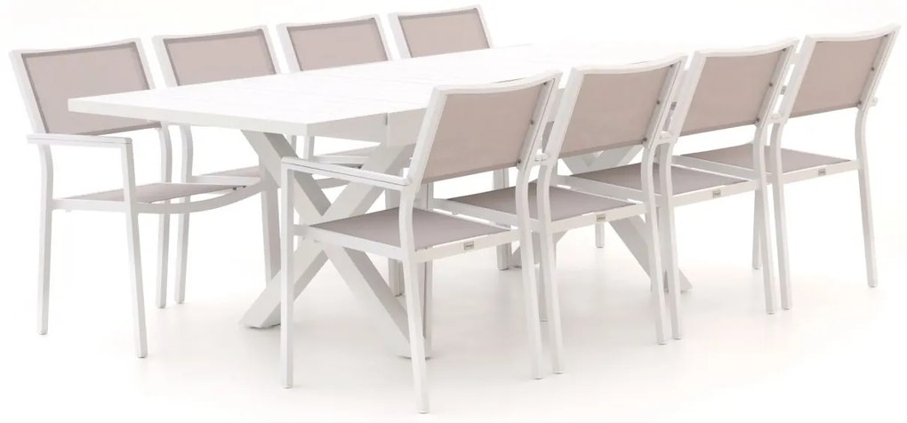 Bellagio Roma/Pavello 180cm dining tuinset 9-delig uitschuifbaar