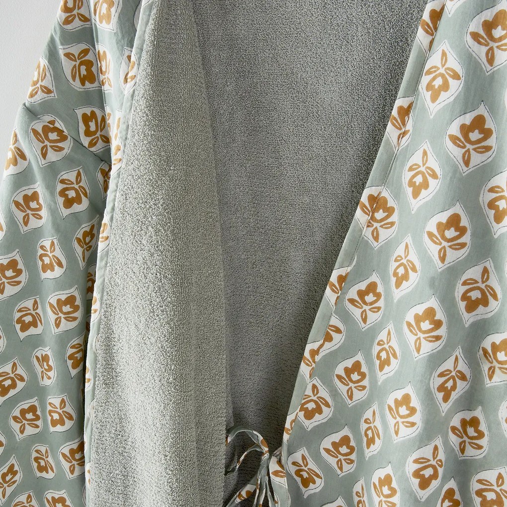 Badjas, kimono model, badstof binnenin, Cilou, Cilou