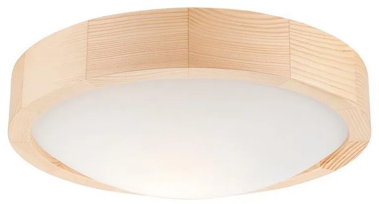 Plafond Lamp NATURAL SLIM 1xE27/60W/230V ø 27 cm pijnboomhout
