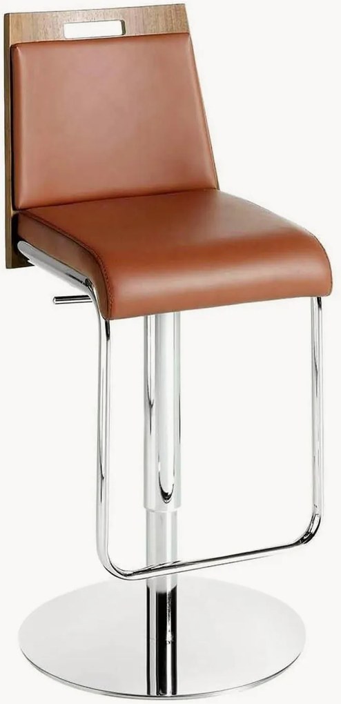 In hoogte verstelbare kunstleren draaibare barkruk Misha