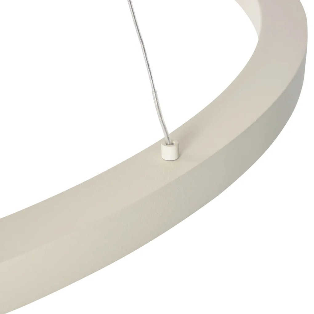 Design hanglamp beige 80cm incl. LED 3-staps dimbaar - Girello
