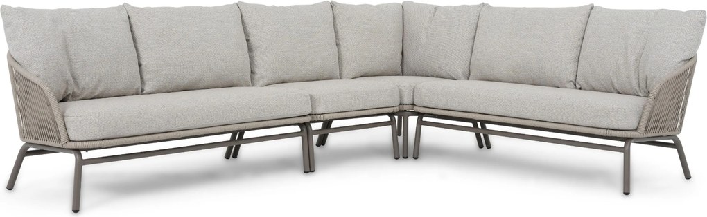 Hoek loungeset 6 personen Rope Taupe  Coco Livo