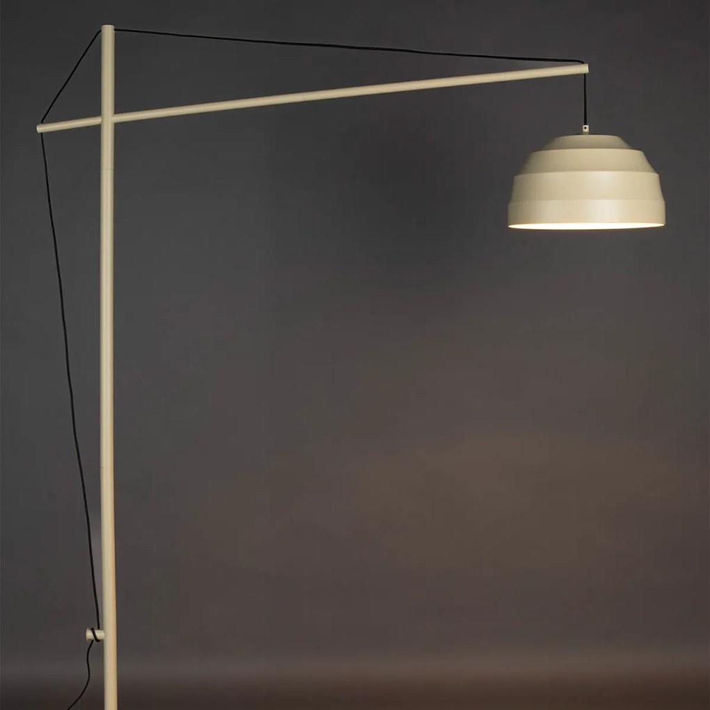 Dutchbone Liwa Design Boogvloerlamp Creme