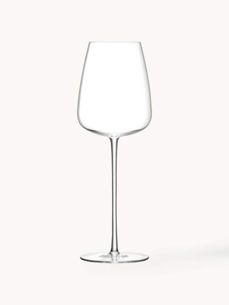 Mondgeblazen witte wijnglazen Wine Culture, 2-delig