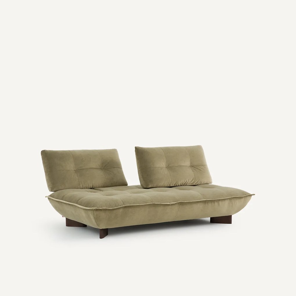 Modulaire bank in llinnen fluweel, KAORI