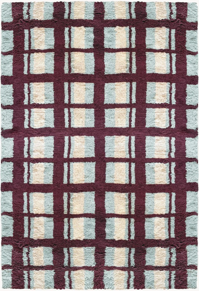 Handgeweven wollen hoogpolig vloerkleed Arbor