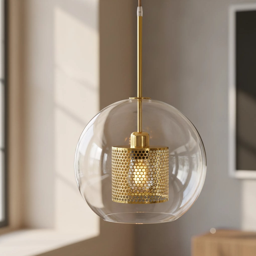 Hanglamp goud loft APP555-1CP 25cm