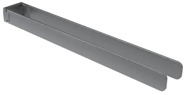 Haceka Aline Handdoekhouder - 46cm - dubbel - draaibaar - mat grijs 1208693