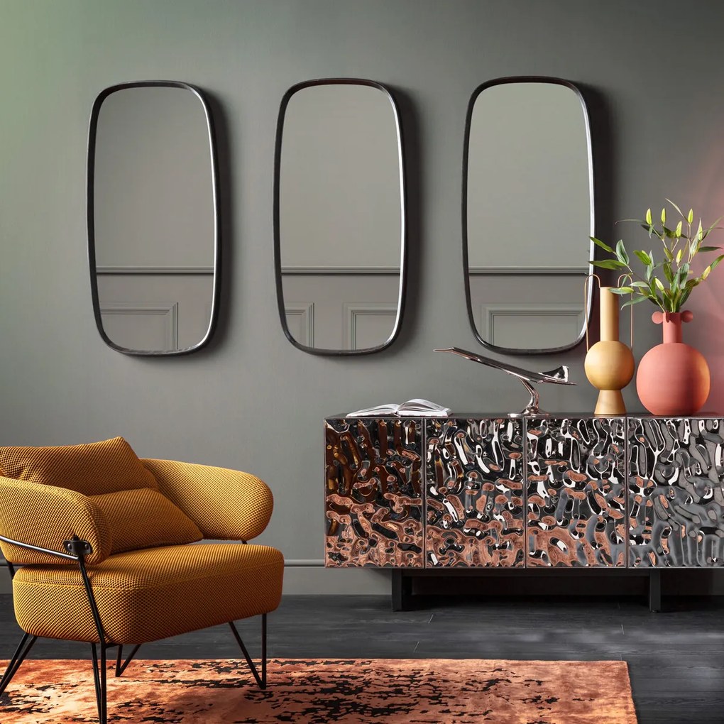 Kare Design Noomi Zwarte Spiegel Vintage Look - 58x122cm