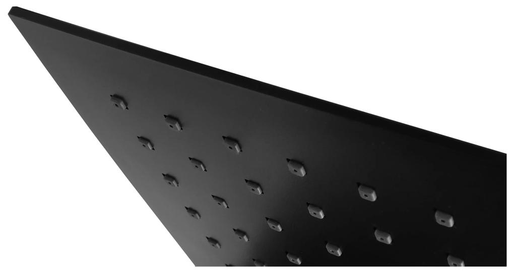 Differnz Thermoline opbouw regendouche vierkant 25cm mat zwart