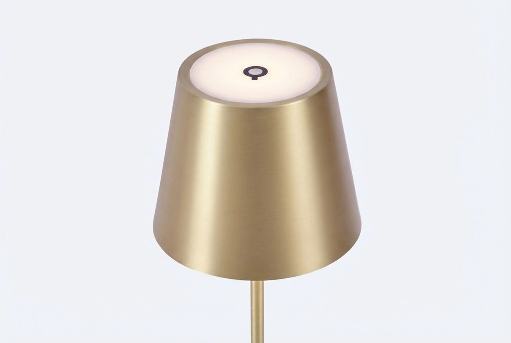 Moderne Tafellamp Goud Incl. LED Dimbaar IP Oplaadbaar - Topi Taupe