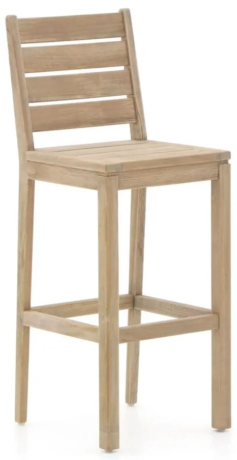 Barkruk tuin |   ROUGH-S | Teakhout | Old Teak | Tuinstoel | Kees Smit Tuinmeubelen