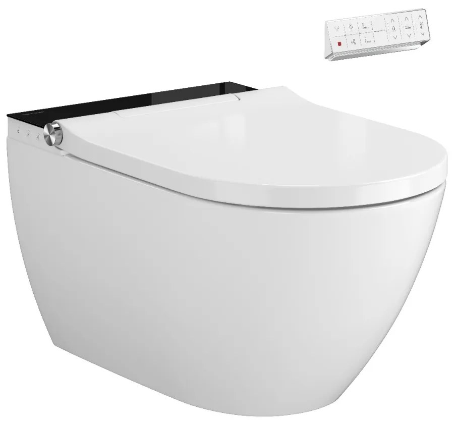 Plazan Genera Ultimate douche wc randloos met softclose zitting zwart