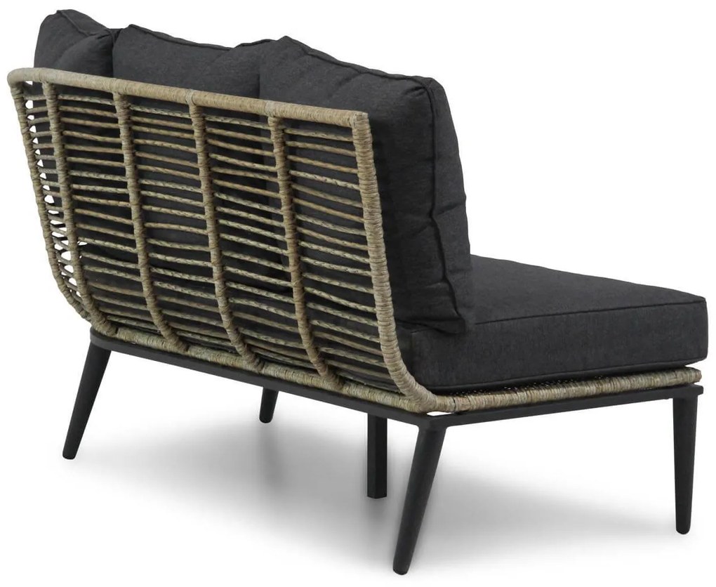 Hoek loungeset 4 personen Aluminium/wicker Taupe  Coco Coco Leonardo