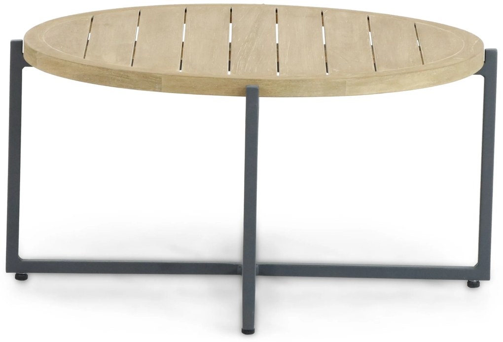 Stoel en Bank Loungeset 5 personen Aluminium/Teak Grijs Apple Bee Condor