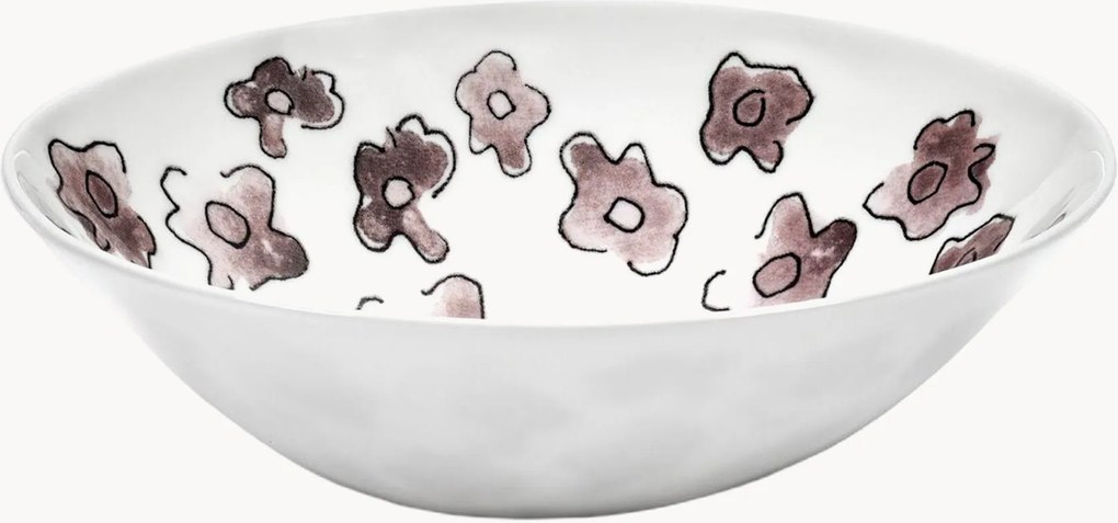 Kleine schalen Midnight Flowers van Fine Bone China, 2-delig