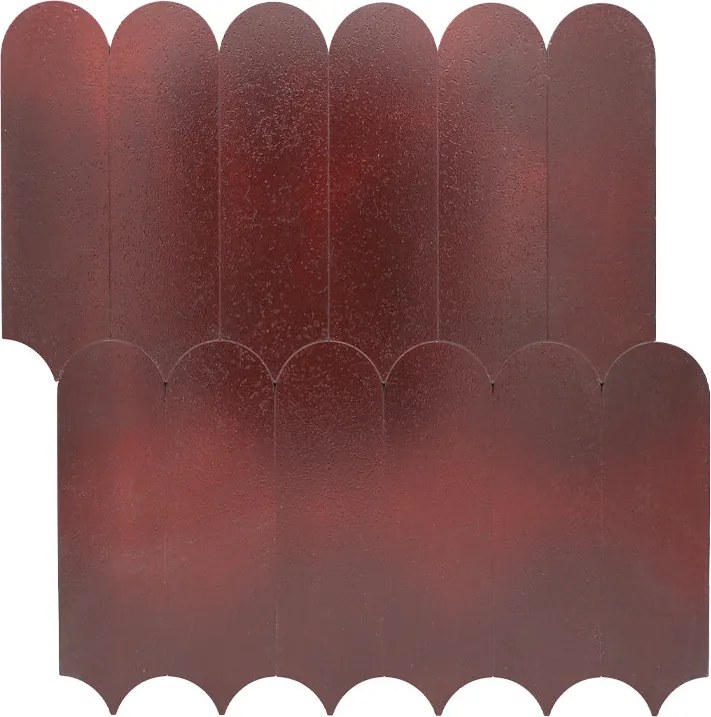 Zelfklevende Mozaïektegels Metaal | Arch Bordeaux | 28,8×29,8 cm | Keuken, Bad & WC