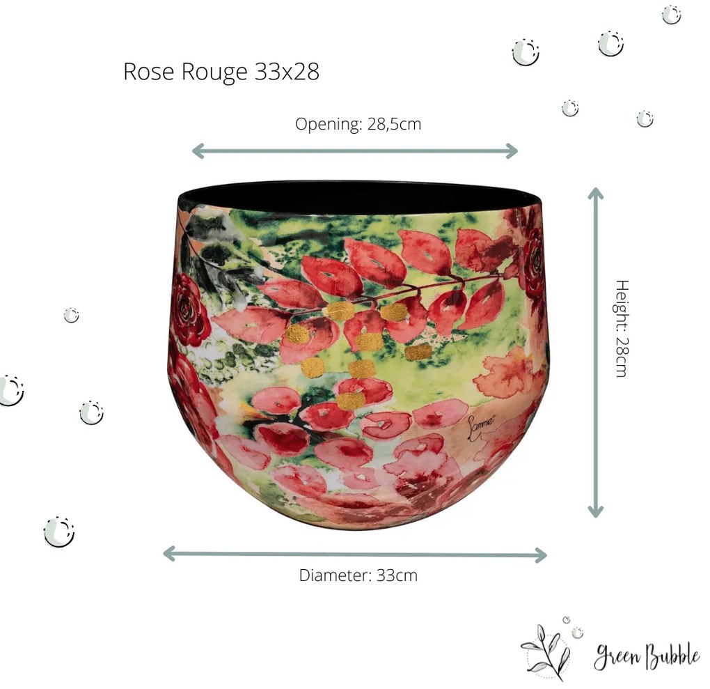 Designed by Lammie Pot Rose Rouge