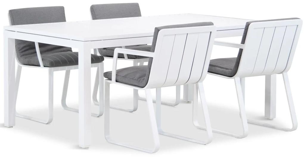 Tuinset 4 personen 180 cm Aluminium Wit Lifestyle Garden Furniture Estancia/Concept