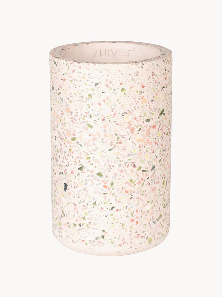 Vaas Fajen van terrazzo, H 25 cm