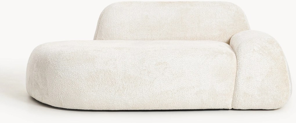 Teddy bouclé bank Wolke (2-zits) met chaise longue
