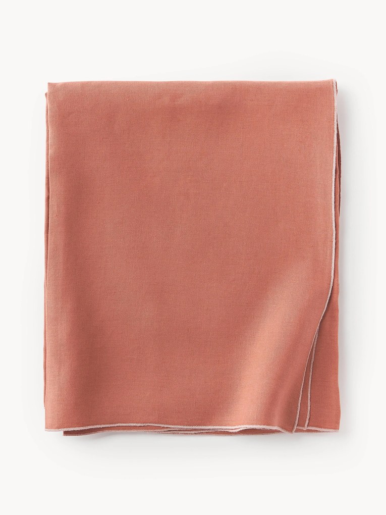 Linnen tafelkleed Kennedy met decoratieve rand