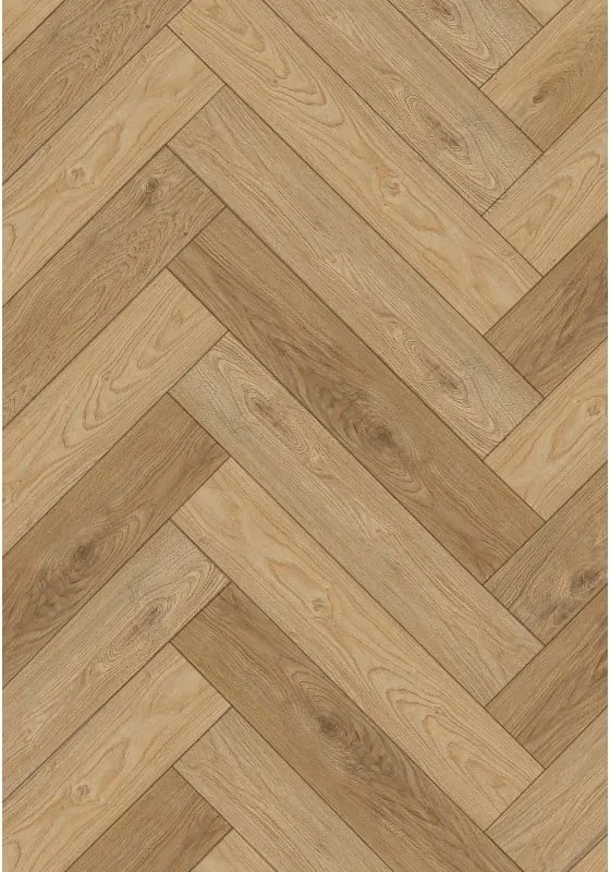 Mexen Sunset Hills vinylpanelen visgraat 635 x 127 mm SPC 6,5 mm, onderlaag 1,5 mm, 4 V-groef, Eik - F1170-0635-127-505-4V1-01