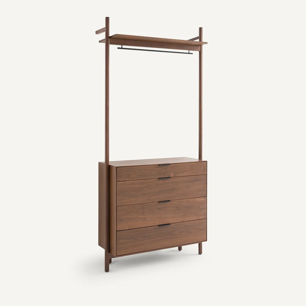 Kledingrek met ladekast voor dressing, Rory
