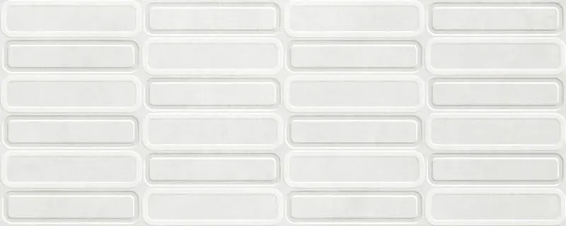 Jabo Alure wandtegel wit ovaal decor 30x75cm gerectificeerd