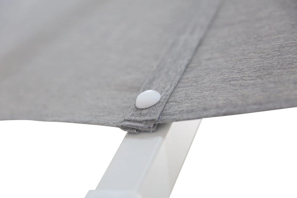 Zweefparasol 3x3.5m S2 Excellent (excl. voet) Grijs-antraciet Camello Luna