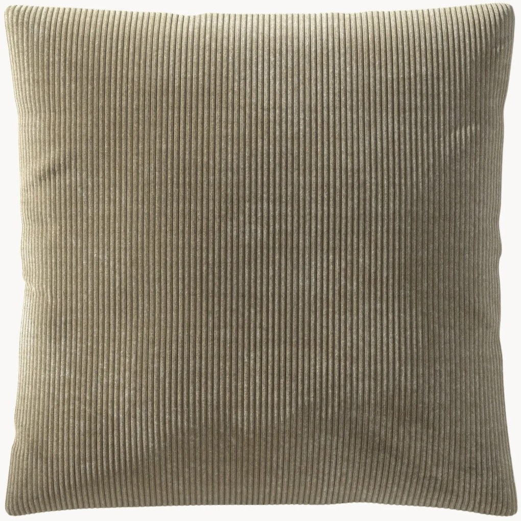 Grote corduroy bankkussen Vetsak, 60 x 60 cm