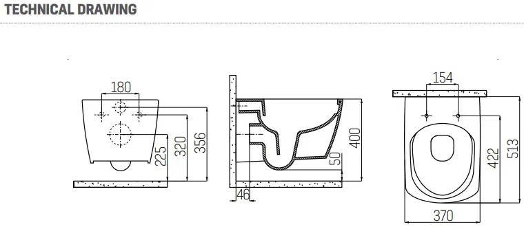 SaniGoods Cody douche wc met bidetkraan koud/warm water wit glans