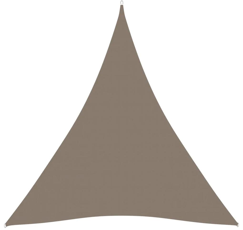 vidaXL Zonnescherm driehoekig 4,5x4,5x4,5 m oxford stof taupe