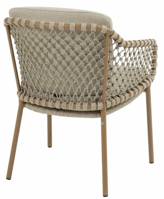 4 Seasons Outdoor Martinique tuinset amber met Hampton tafel 300 cm TuinsetTuinstoel beige weerbestendig