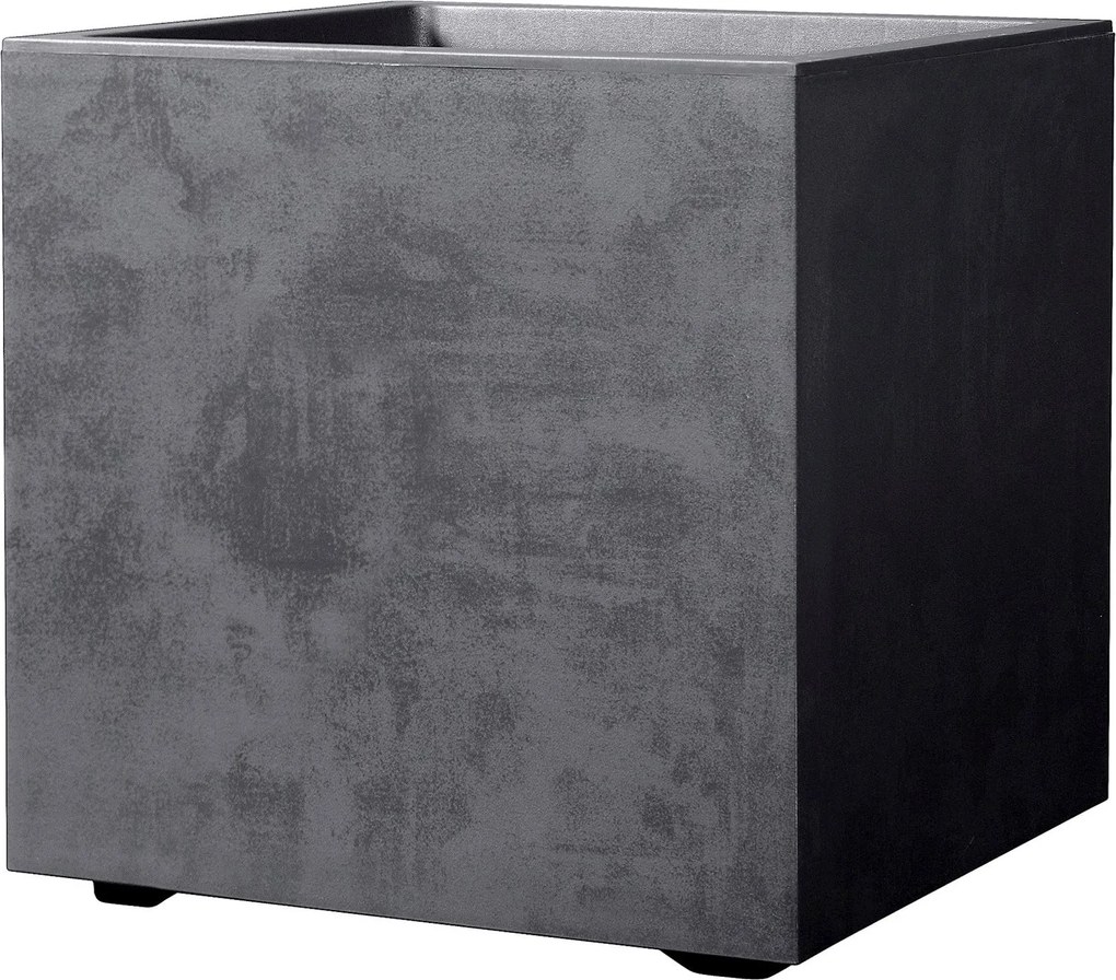Cubo Millennium Plantenbak 49 x 49 x 49cm - Anthraciet - Met waterreservoir en wielen