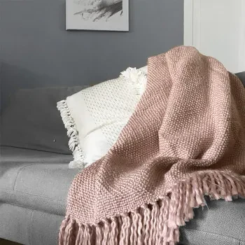 Plaids, deken Roze Malagoon  Marble pink throw