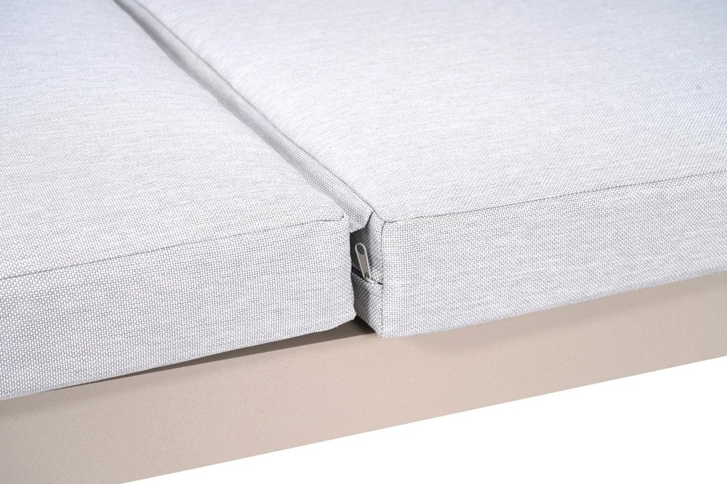 Lifestyle Garden Furniture Massimo Ligbed Met Kussen Loft/soft Grey Aluminium Taupe