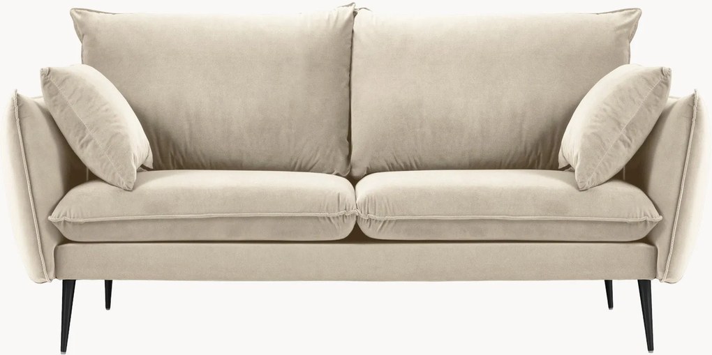 Fluwelen bank Elio (2-zits), B 158 cm