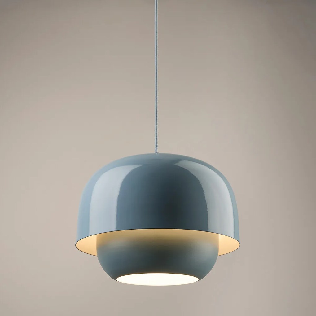 Hanglamp van gekleurd metaal Ø21,4 cm, Kinoko