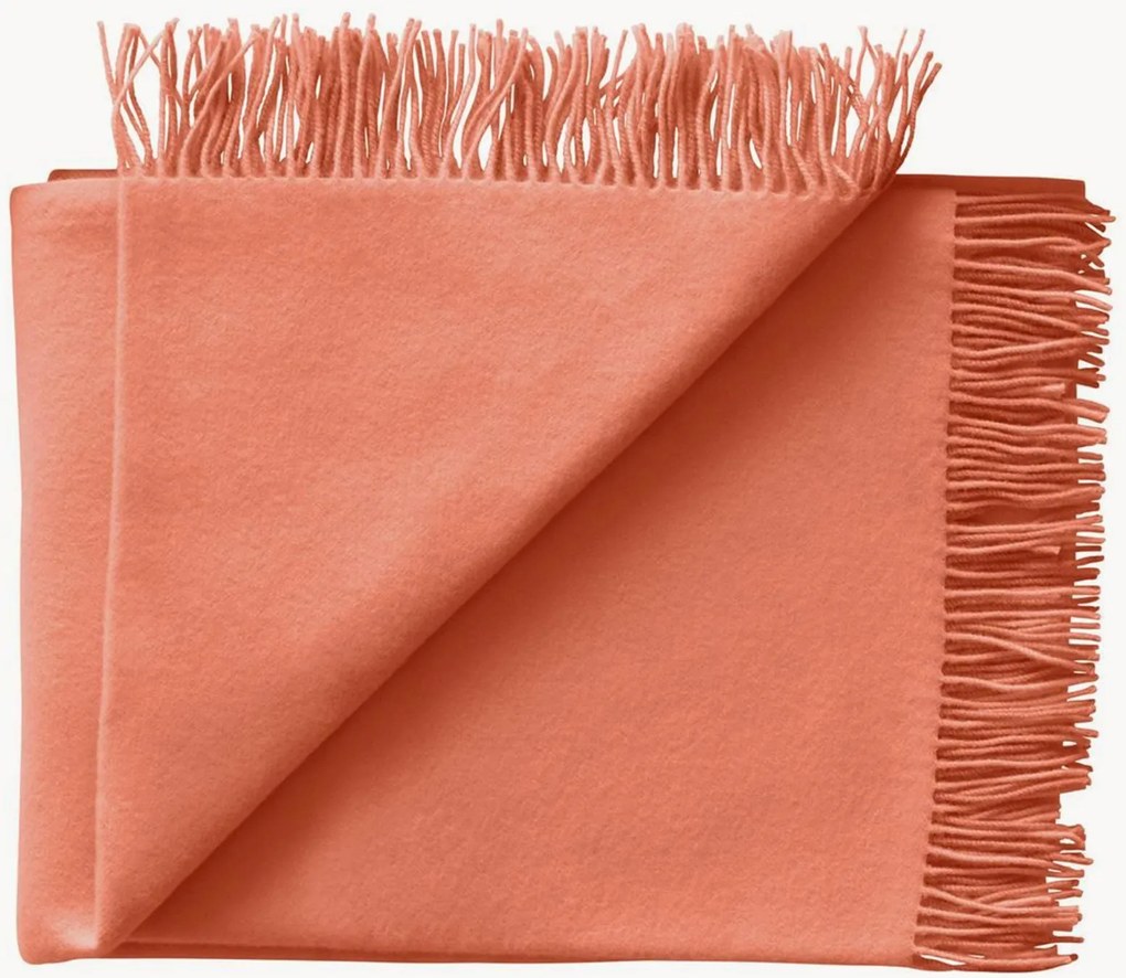 Wollen plaid Secret met franjes