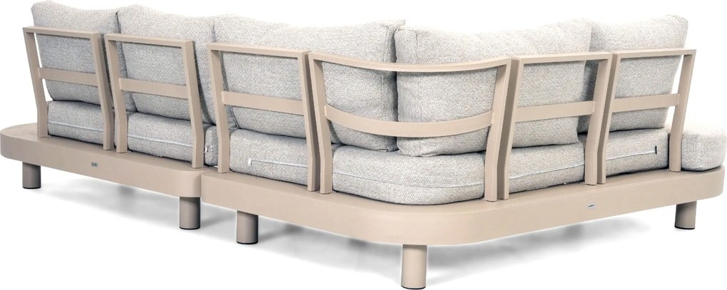 Loungeset tuin 10 personen Aluminium Zand/Beige  Lifestyle Garden Furniture Organio/Elanio