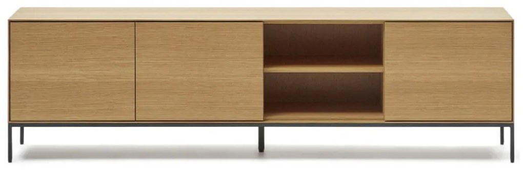 Kave Home Vedrana Design Tv-meubel Hoog Eiken - 195x40x55cm.