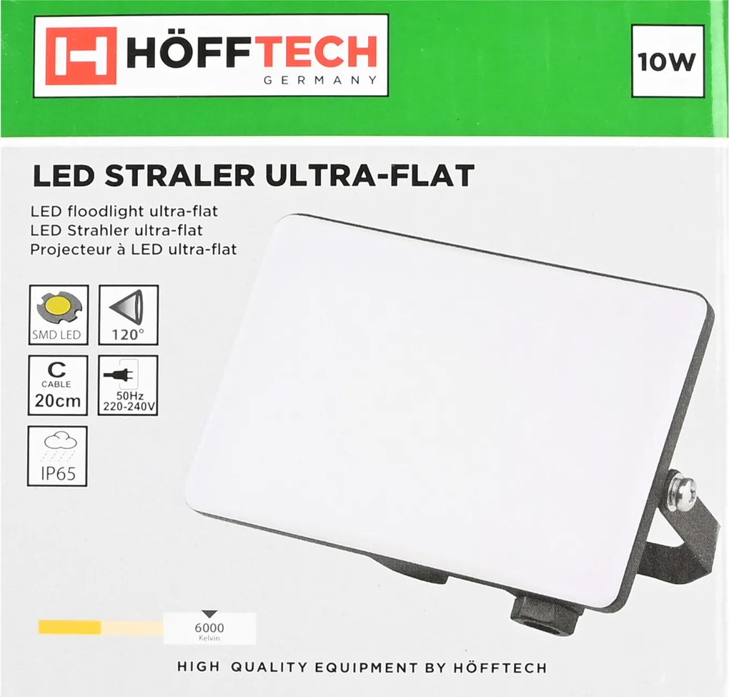 Hofftech LED Straler Ultra Flat 10W IP65