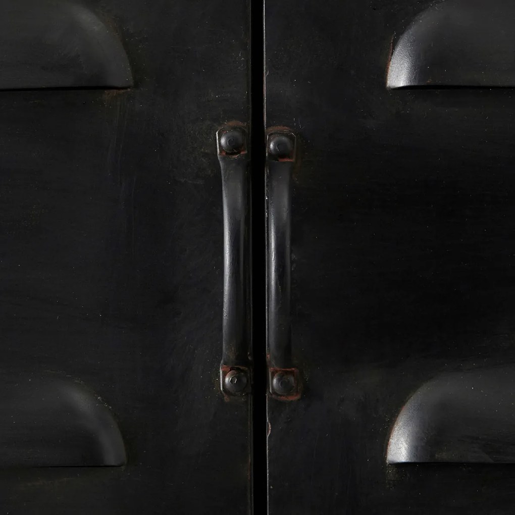 Woood Boaz Verrijdbare Lockerkast Zwart - 60x40.5x145.5cm.